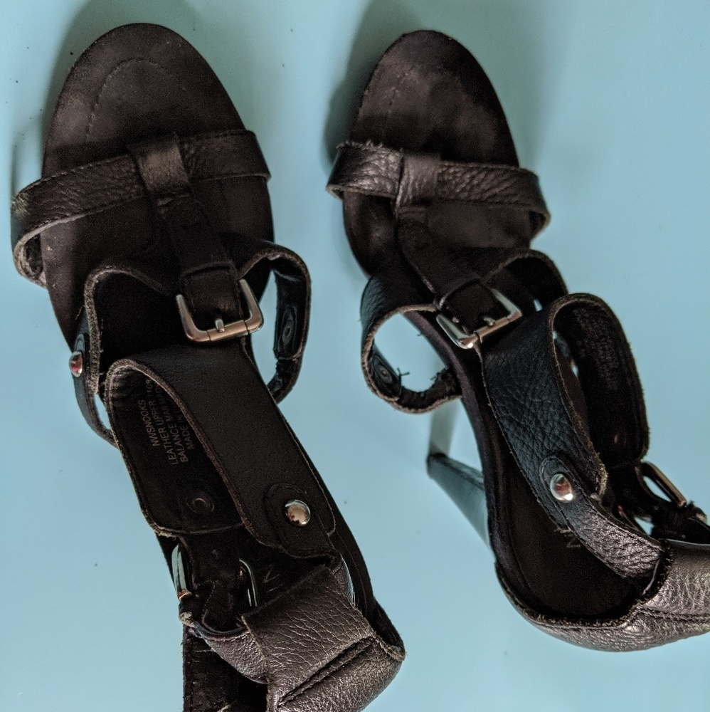 Buckled Black Heels